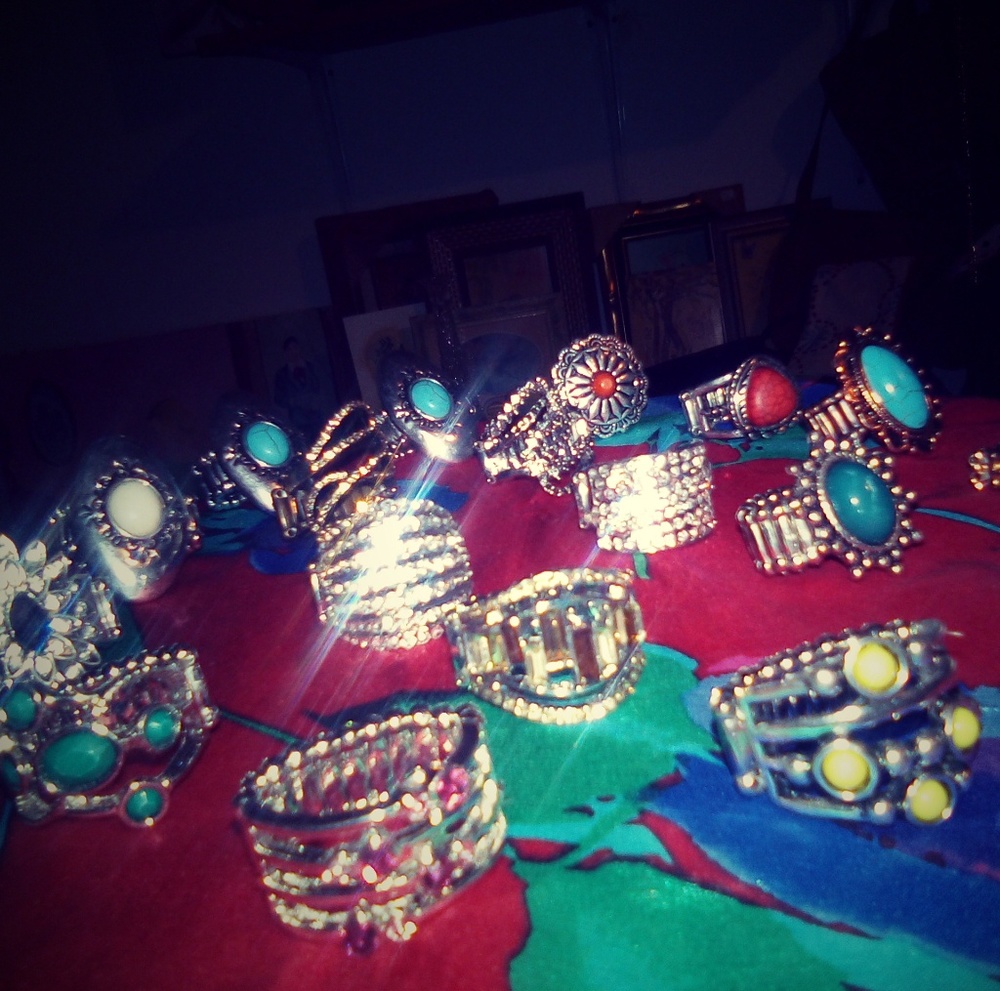 Assorted rings one size fits all